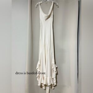 BHLDN Cream Ivory Ruffled Wedding Dress